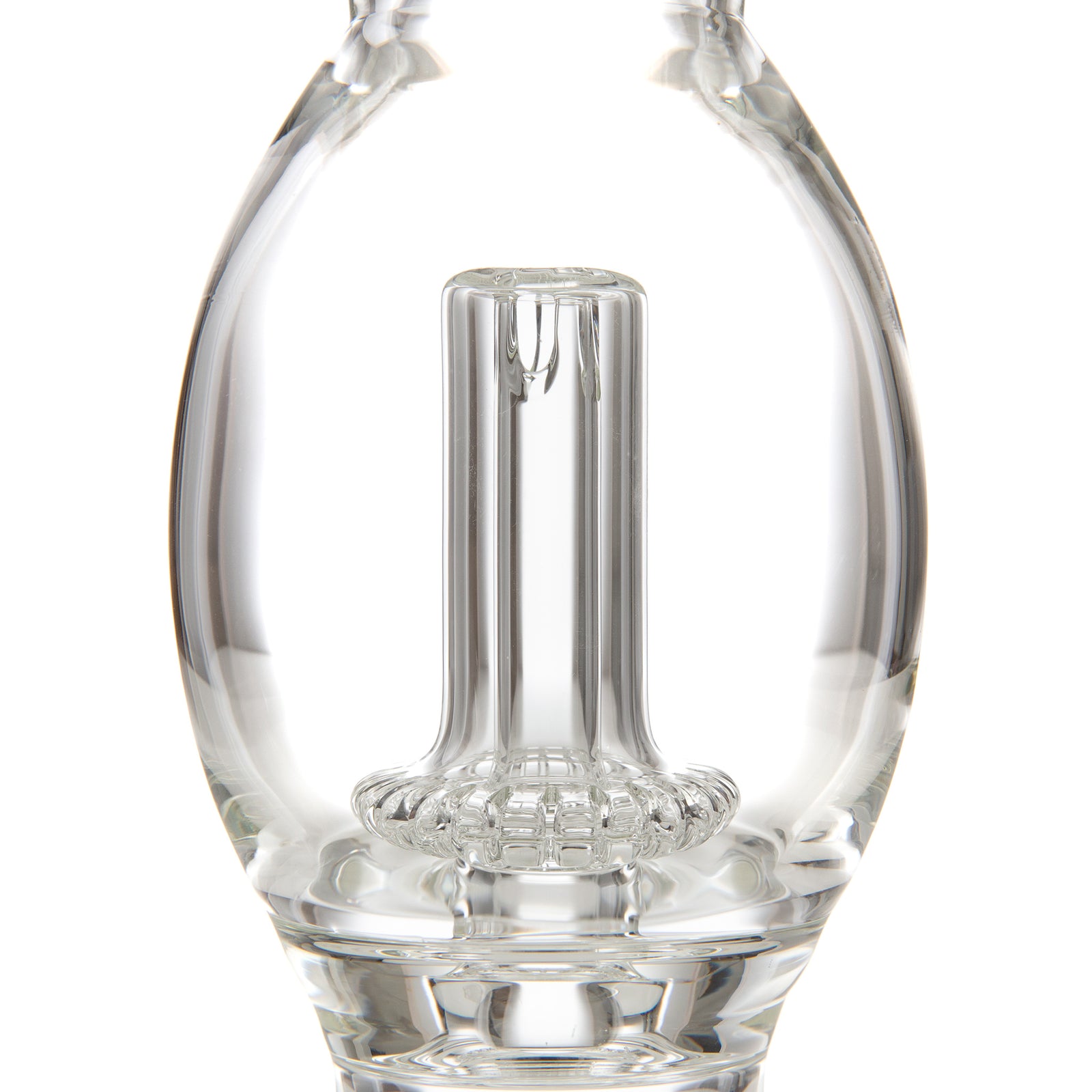 Close up photo of Fixed Circ Perc Welded at top and bottom of perc