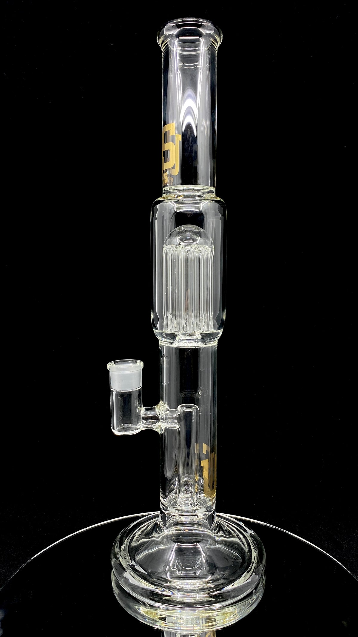 Straight Fixed 3 Slit Showerhead to 10 Arm Tree Perc Tube
