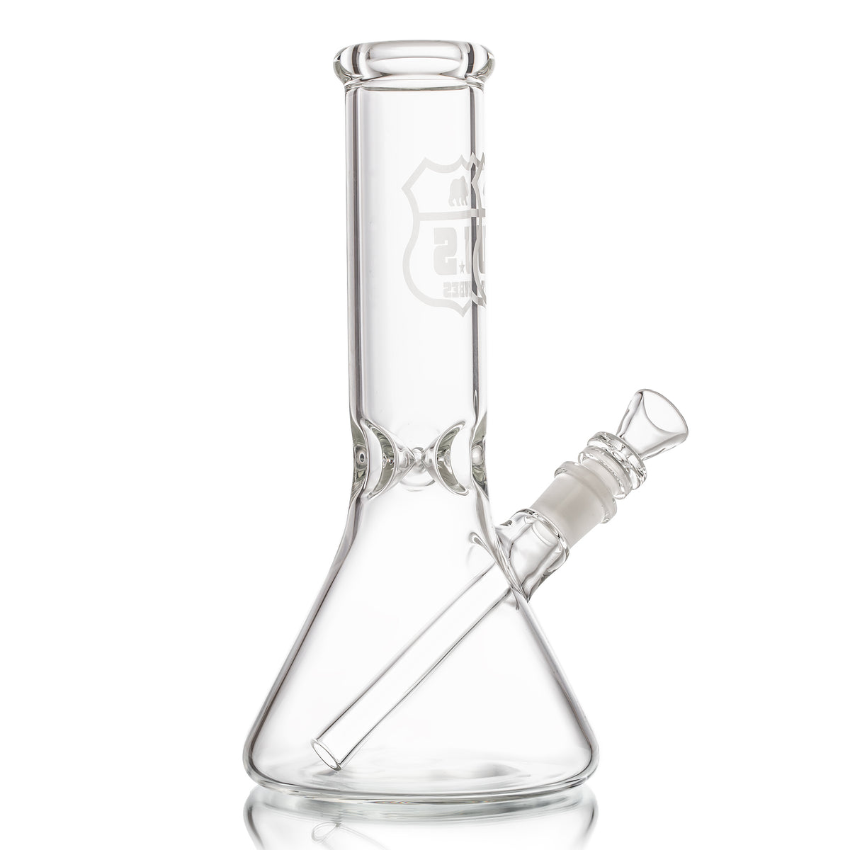 12 Inch Simple Beaker 50 x 5mm with Sandblasted Decal