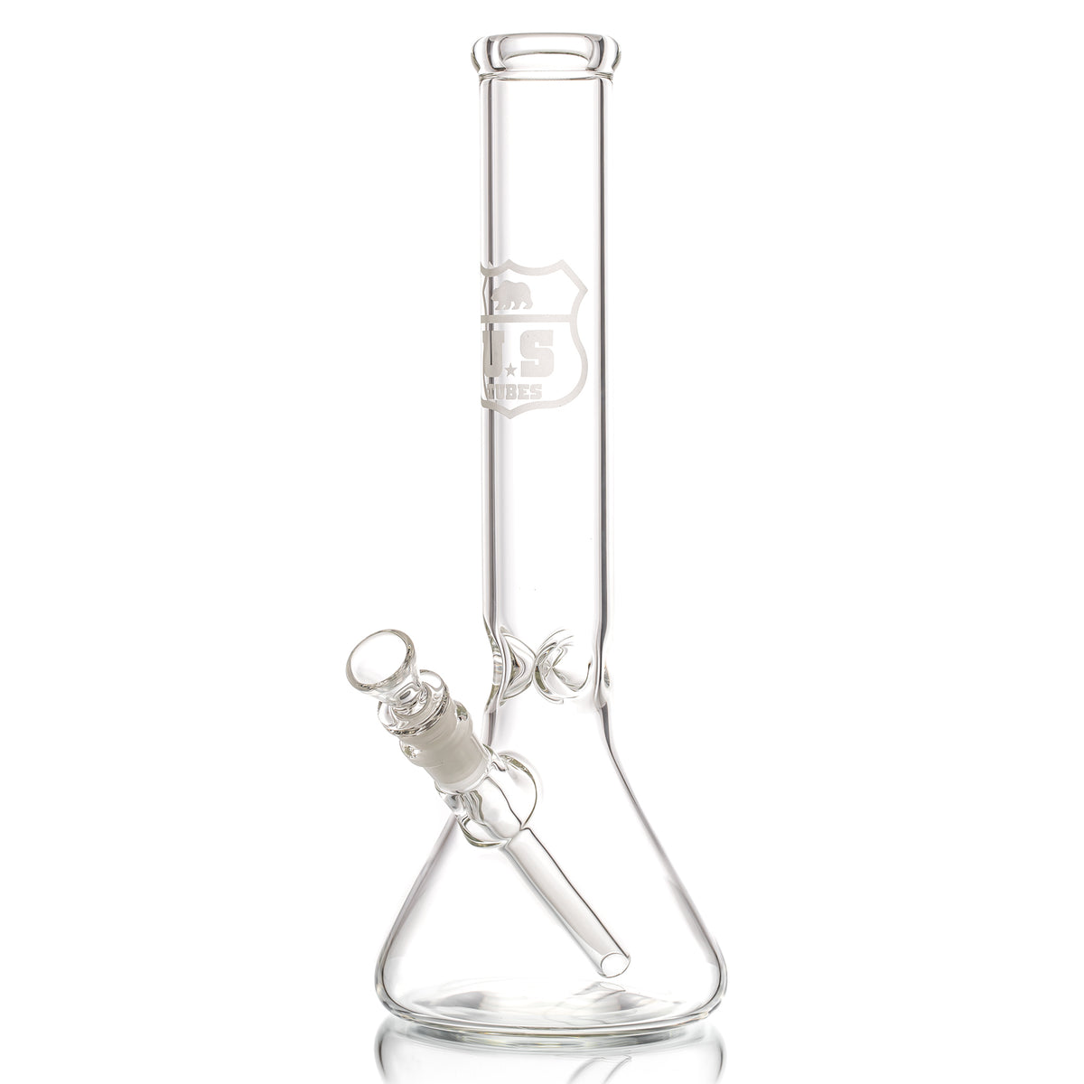14 Inch Simple Beaker 50 x 5mm with Sandblasted Decal