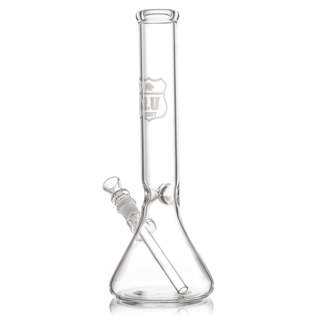 14 Inch Simple Beaker 50 x 5mm with Sandblasted Decal