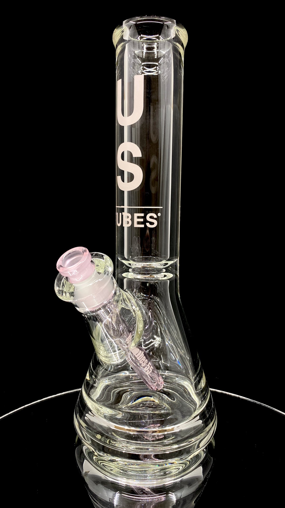 12 Inch Beaker 50 x 9mm with Constriction (Pink OG Decal)