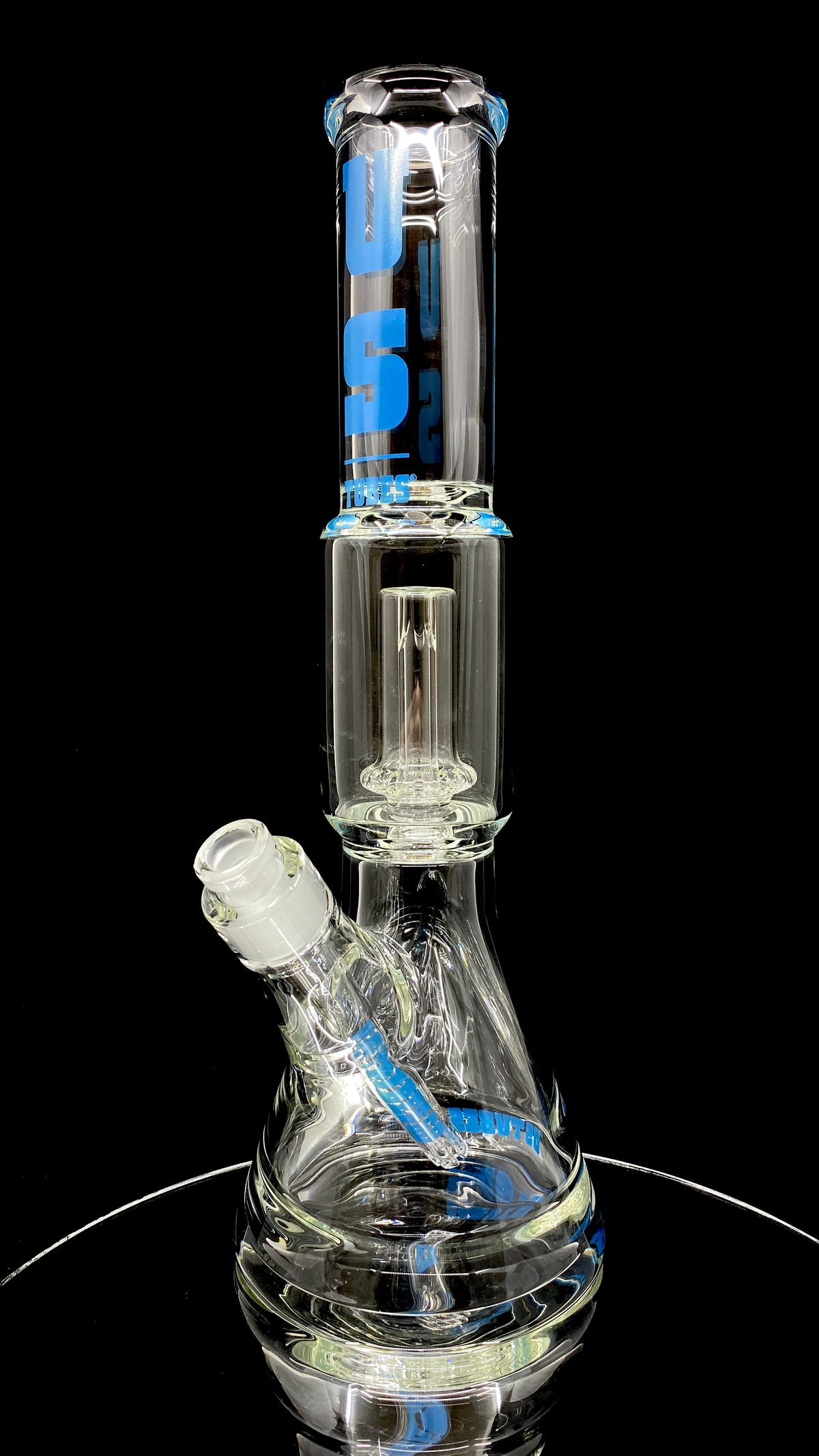 15 Inch Beaker 50 x 5mm with Circ Perculator (Blue Block Decal)